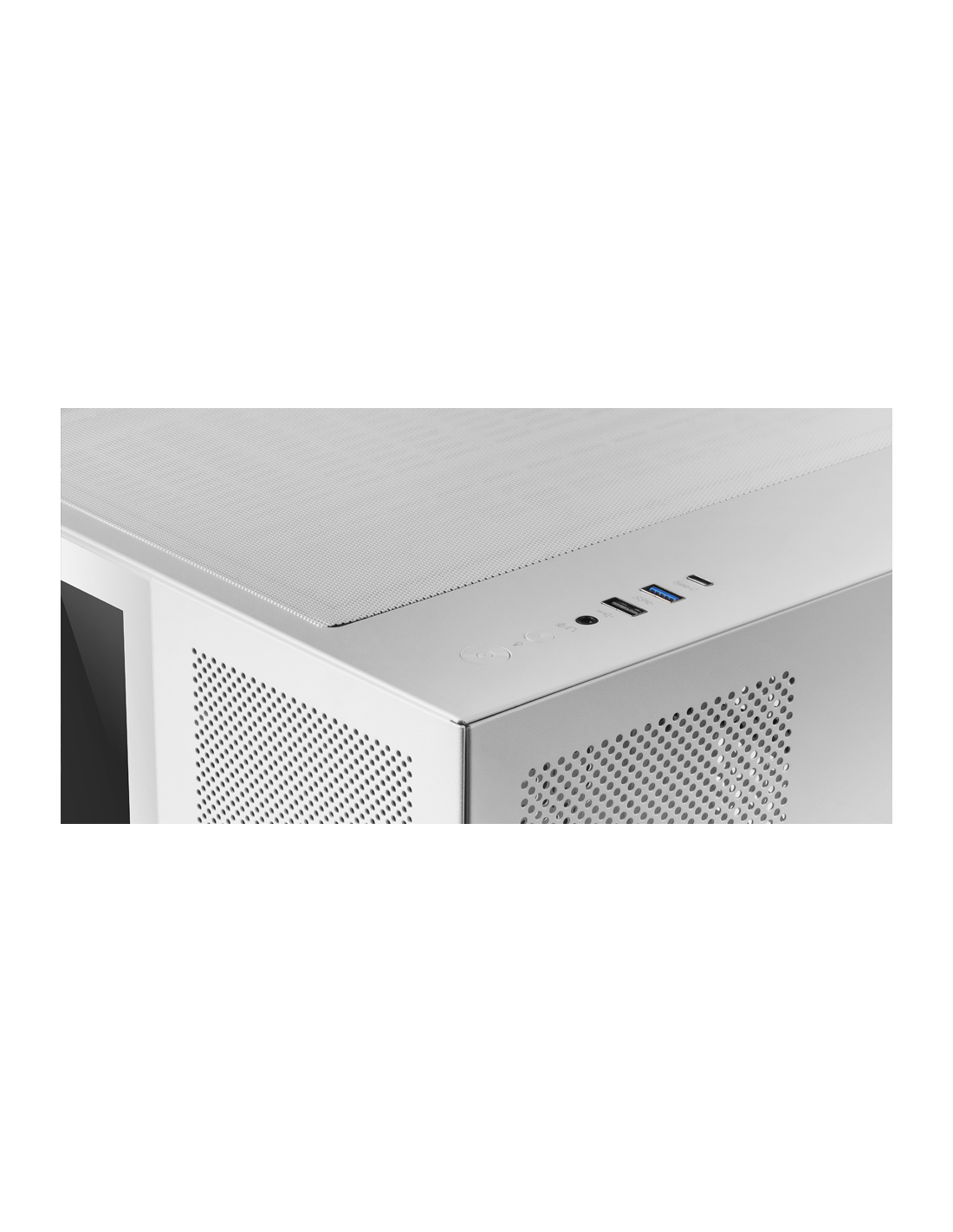 MARSGAMING CASE MC-NOVAM IN ALLUMINIO DUAL-CHAMBER TG 90º WHITE