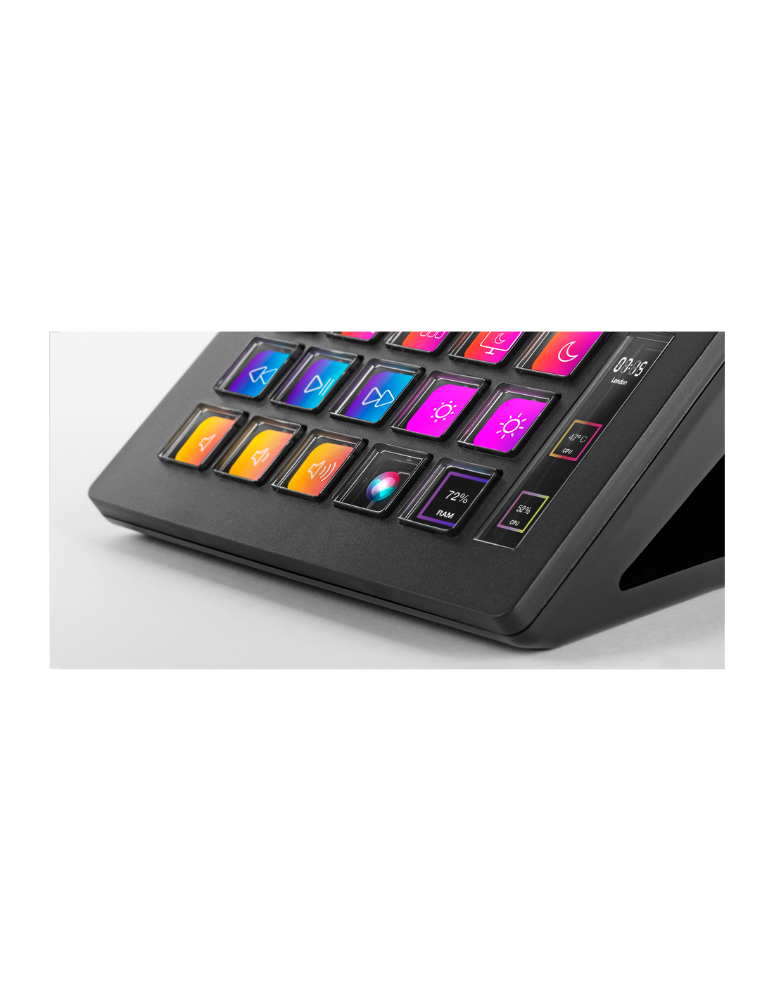 MARSGAMING SLIM STREAM DECK MSD-ONE BLACK CUSTOM KEYS+SOFTWARE