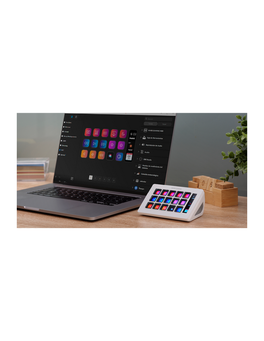 MARSGAMING SLIM STREAM DECK MSD-ONE WHITE CUSTOM KEYS+SOFTWARE