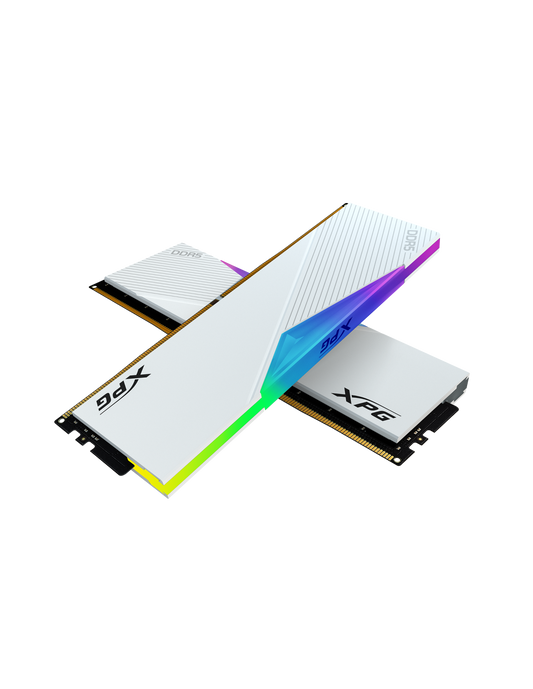 MEM DDR5 ADATA XPG LANCER RGB 32GB KIT (2x16GB) 6400MHz WHITE