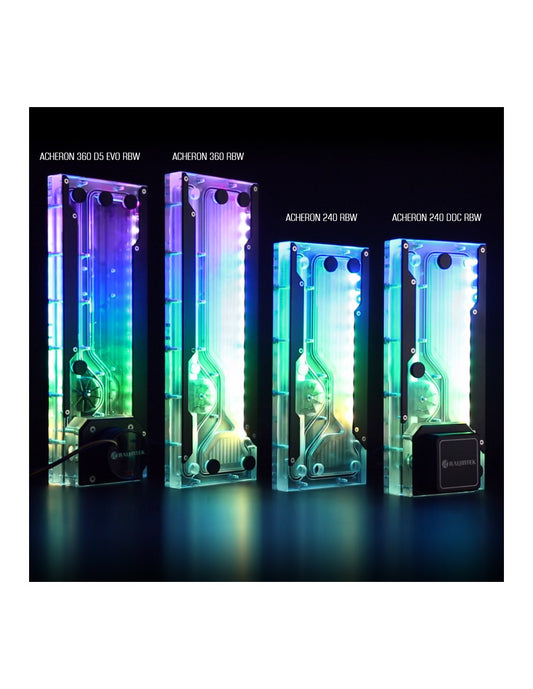 RAIJINTEK DISTRO PLATE ACHERON 360 RBW 5V ARGB 160ml 750l/h 21.7PSI G1/4''