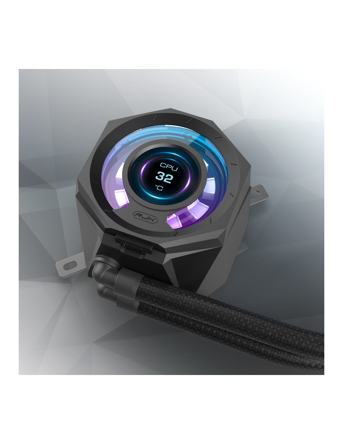 RAIJINTEK RAFF CPU LIQUIDO CYCLOPS 360 BLACK ARGB PWN LCD TFT 1.4 0R10B0022