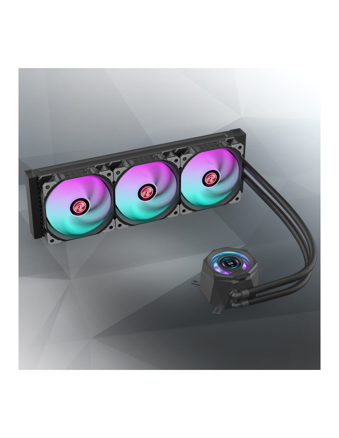 RAIJINTEK RAFF CPU LIQUIDO CYCLOPS 360 BLACK ARGB PWN LCD TFT 1.4 0R10B0022