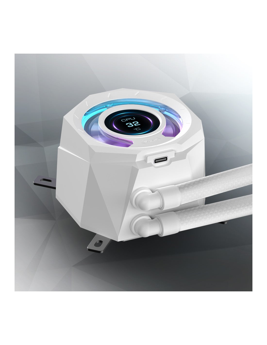 RAIJINTEK RAFF CPU LIQUIDO CYCLOPS 360 WHITE ARGB PWN LCD TFT 1.4 0R10B0022