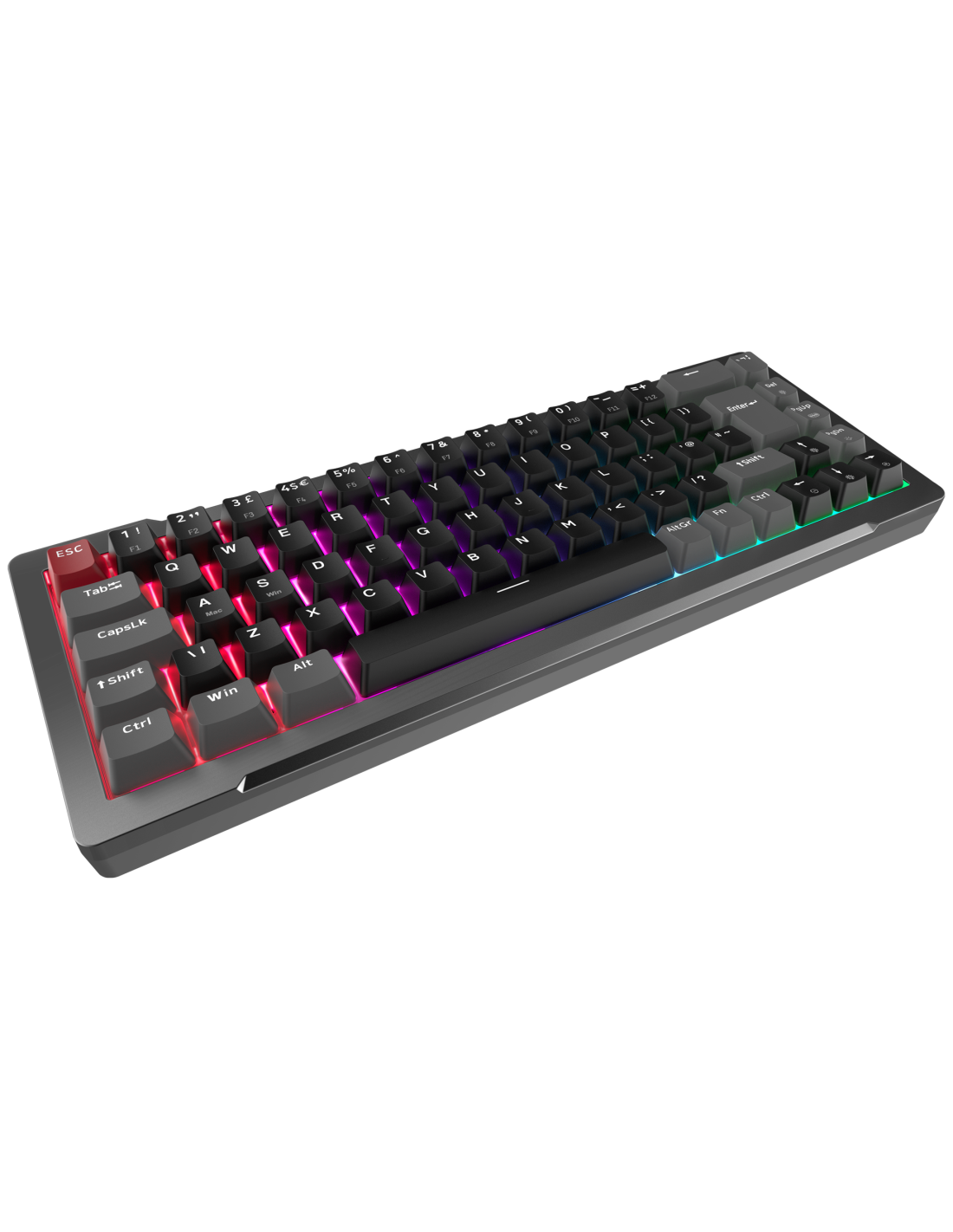 RAIJINTEK TASTIERA GAMING MGA-68 BLACK ALLUMINIO ARGB MAGNETIC SWITCH