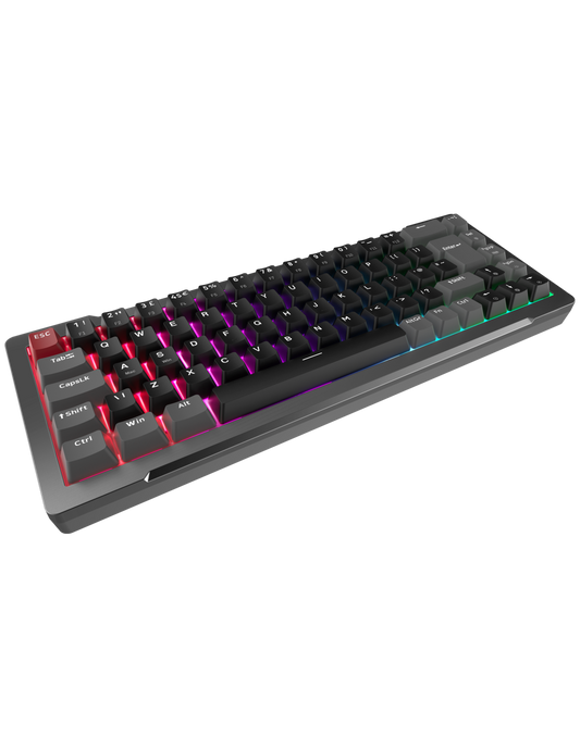 RAIJINTEK TASTIERA GAMING MGA-68 BLACK ALLUMINIO ARGB MAGNETIC SWITCH