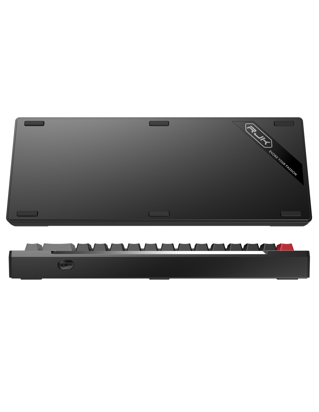 RAIJINTEK TASTIERA GAMING MGA-68 BLACK ALLUMINIO ARGB MAGNETIC SWITCH