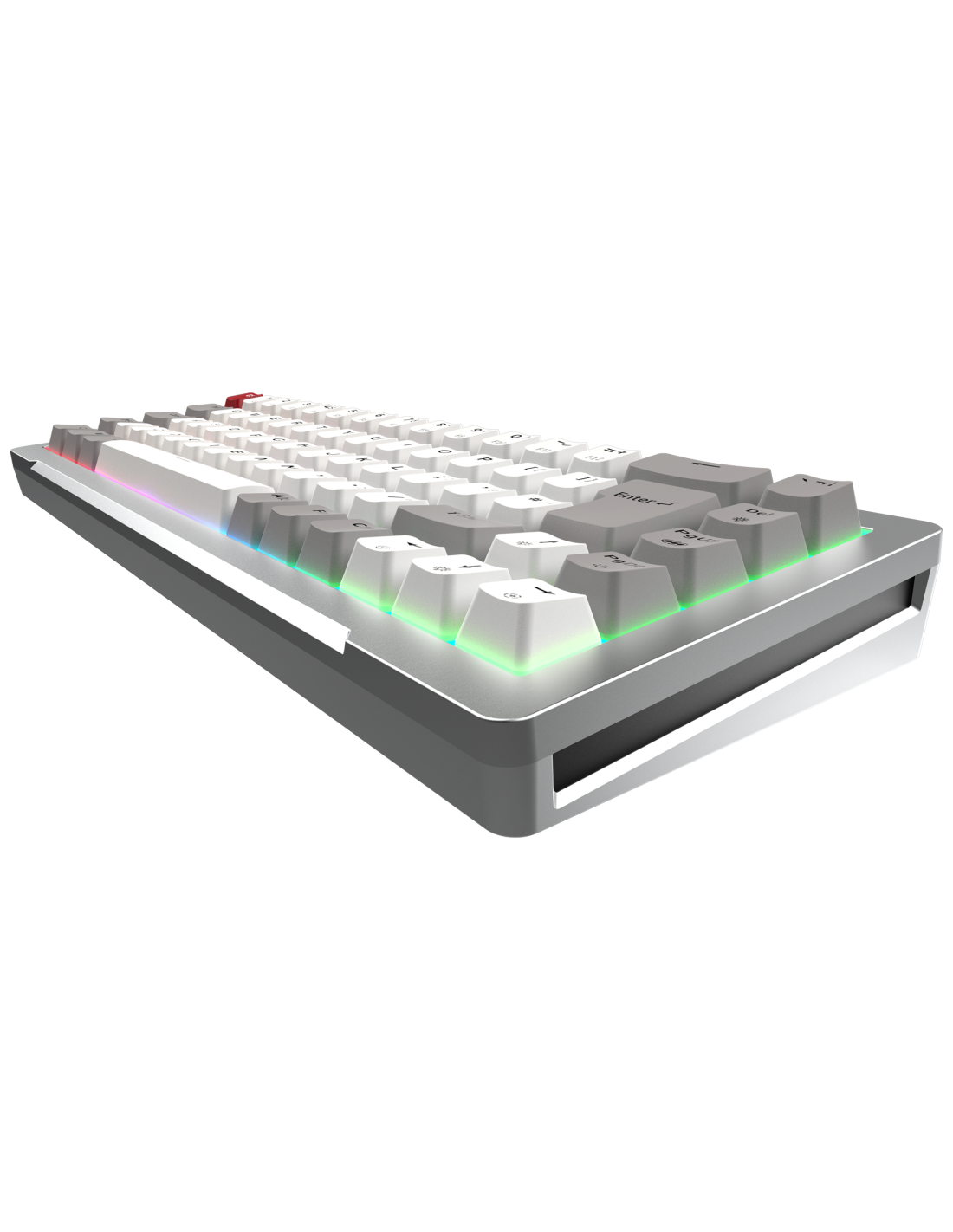 RAIJINTEK TASTIERA GAMING MGA-68 SILVER ALLUMINIO ARGB MAGNETIC SWITCH