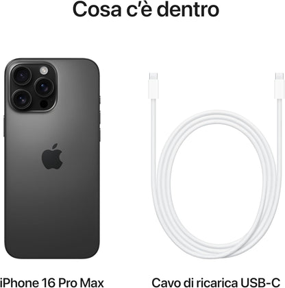 Apple iPhone 16 Pro Max 256 GB: Telefono 5G con Controllo fotocamera, Dolby Vision 4K a 120 fps