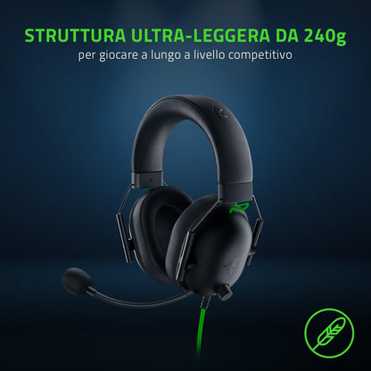 Razer BlackShark V2 X - Cuffie da Gioco Esports Cablate Multipiattaforma