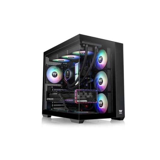THERMALTAKE CASE M.TOWER VIEW 380TG ARGB BLACK TG 4xARGB Fan