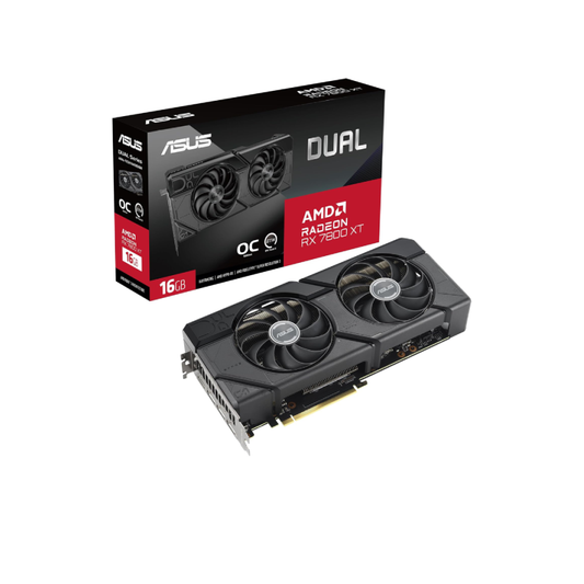ASUS Dual Radeon™ RX 7800 XT OC Edition 16GB GDDR6 (, PCIe 4.0, 1x HDMI 2.1, 3x DisplayPort 2.1