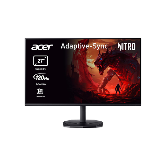 Monitor Gaming acer Nitro KG272UG 27", Display WQHD IPS 120 Hz, 1ms Nero
