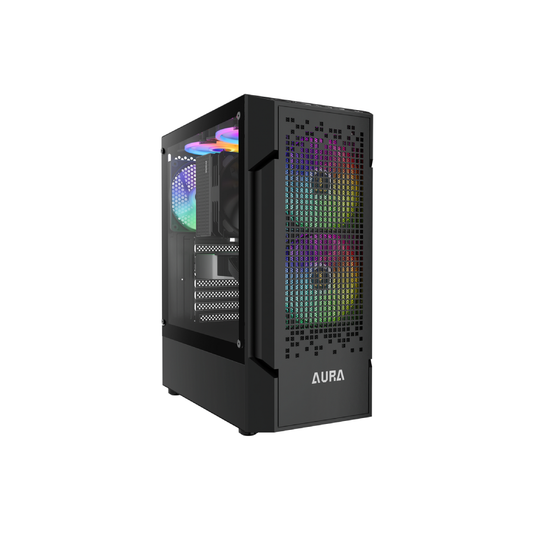 GAMDIAS CASE MID TOWER AURA GC7 ARGB TG 3x120mm FAN ARGB FILTRO MAGNETICO M