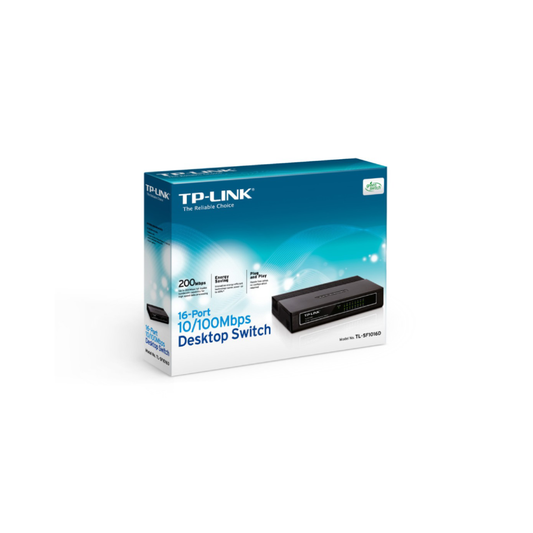 TP-LINK 16 PORTE 10/100 DESKTOP SWITCH TL-SF1016D