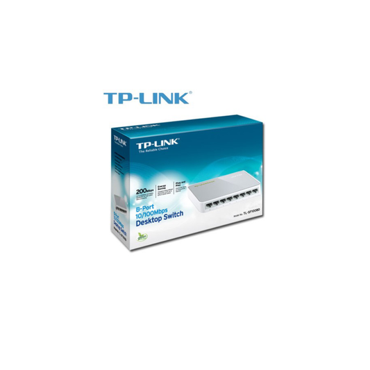 TP-LINK 8 PORTE 10/100 MINI SWITCH  TL-SF1008D