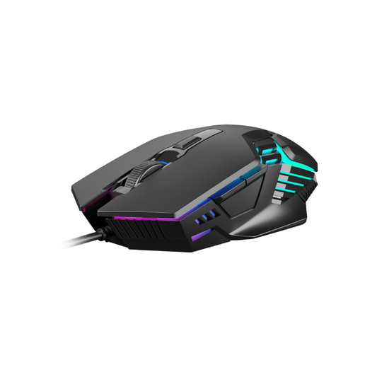 GAMDIAS MOUSE GAMING AURA GS4 LUCI MULTIC 6*KEYS 3600DPI ERGONOMIC