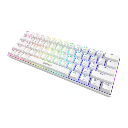 GAMDIAS TASTIERA HERMES E3 US WHITE MECCANICA RGB + 19 EFFETTI LUCI