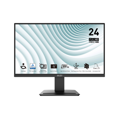 MSI MONITOR PRO MP2412 23.8'' 16:9 VA FLAT 1920x1080 FHD 100Hz FREE SYNC