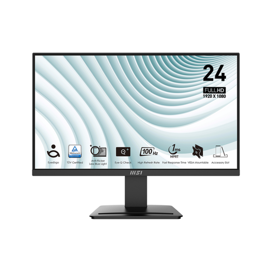 MSI MONITOR PRO MP2412 23.8'' 16:9 VA FLAT 1920x1080 FHD 100Hz FREE SYNC