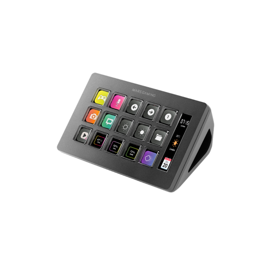 MARSGAMING SLIM STREAM DECK MSD-ONE BLACK CUSTOM KEYS+SOFTWARE