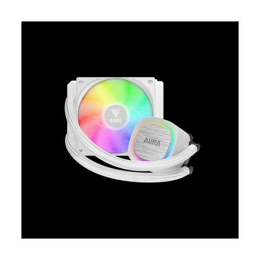 GAMDIAS RAFF.LIQUIDO AURA GL120 V2 WHITE 1xFAN ARGB