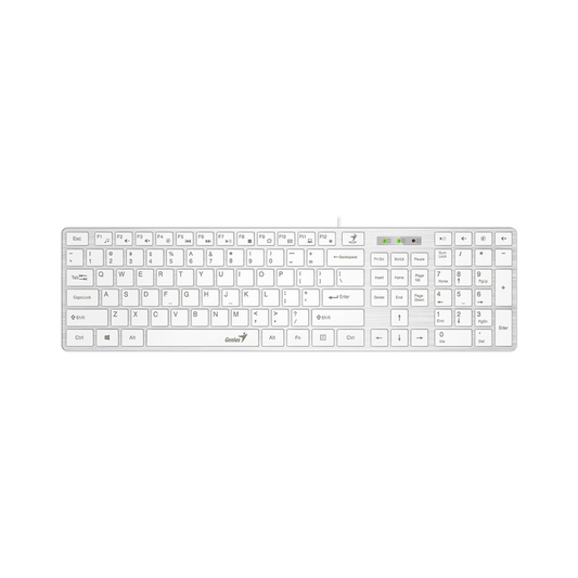 GENIUS TASTIERA MULTIMEDIALE SLIMSTAR 126 SLIM WHITE IT