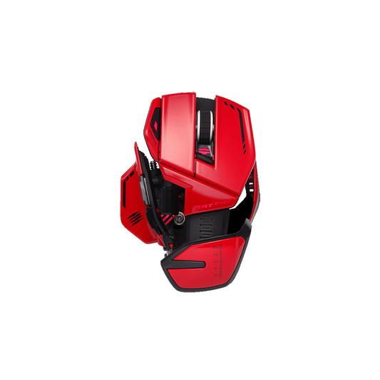 MAD CATZ GAMING MOUSE R.A.T. 8+ RED OTTICO ALLUMINIO +16K DPI 11xPUL PRG