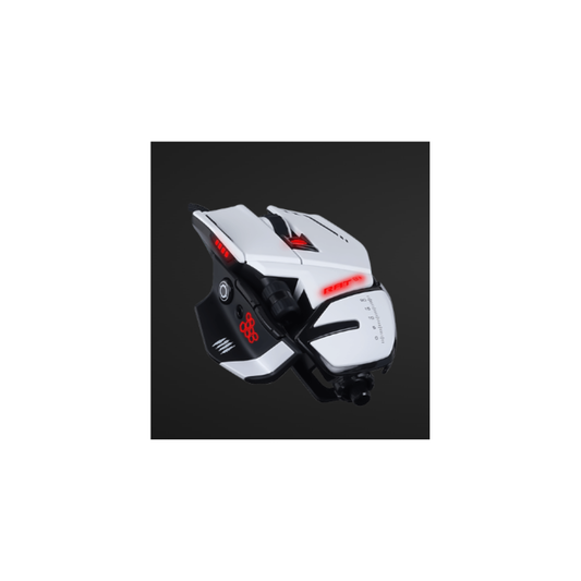 MAD CATZ GAMING MOUSE R.A.T. 6+ WHITE OTTICO ALLUMINIO 12K DPI 11xPULSANTI