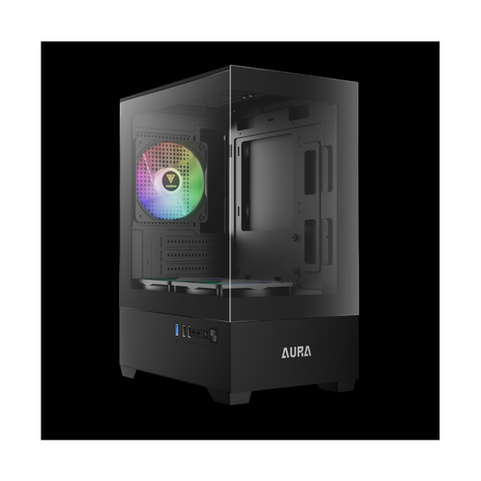 GAMDIAS CASE MID TOWER AURA GC9M ARGB 2xTG 3x120mm ARGB FILTRO MAGNETICO