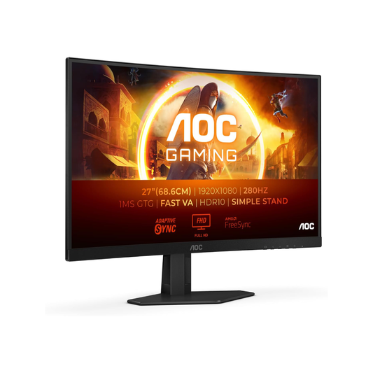 Monitor AOC Gaming C27G4ZXED 27 Pollici FHD Curved 280 Hz, 1ms, HDR10, FreeSync Premium