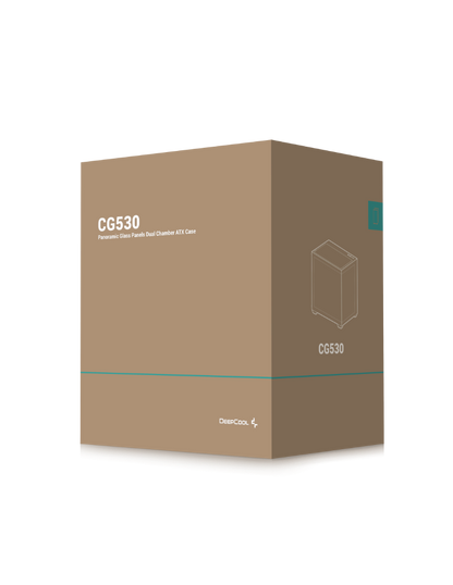 DEEPCOOL CASE MID TOWER CG530 TG R-CG530-BKNDA0-G-1 (senza ventole)
