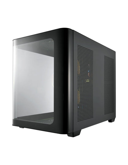 FSP CASE M.TOWER S380 BA PANELLO LATERALE CURVO 3xARGB FANS  2xUSB3 Type C