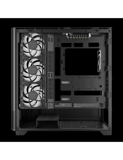 GAMDIAS CASE MID TOWER ATLAS P2 CG 2xTG 4x120mm ARGB+HUB DISPLAY