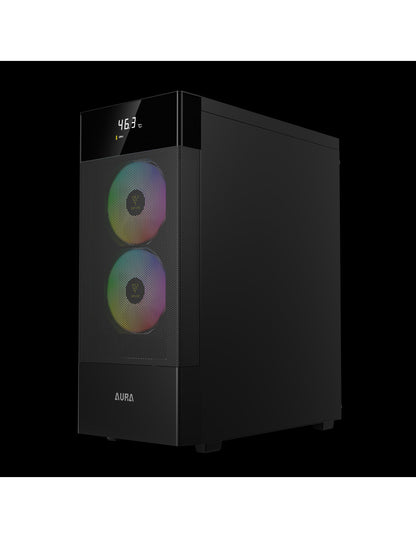 GAMDIAS CASE MID TOWER AURA GC5 ELITE ARGB TG 3x120mm ARGB MESH DIGITAL DIS