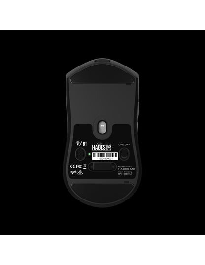 GAMDIAS MOUSE GAMING HADES M3 LUCI RGB WIRED+2.4G+BT 10,000 DPI