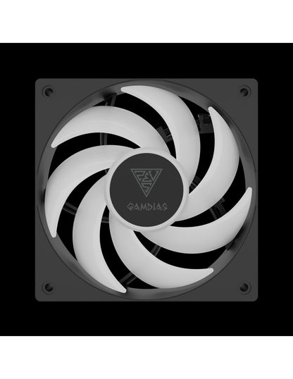 GAMDIAS RAFF.LIQUIDO CHIONE P5-360 3xFAN ARGB 3.4'' LCD 480*480 DISPLAY