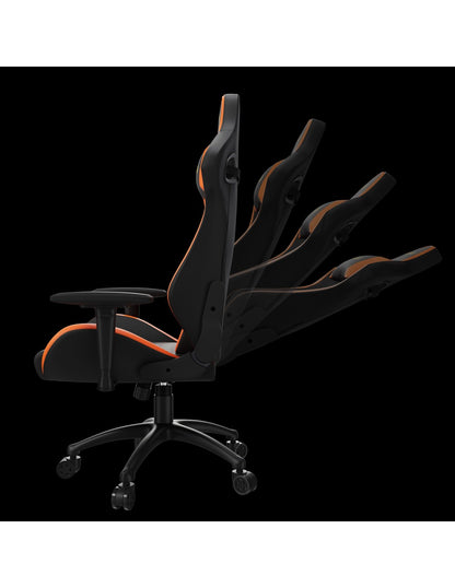 GAMDIAS SEDIA GAMING ZELUS M2 L BO NERA/ARANCIO VINYLPELLE MULTI-REGOLAZION