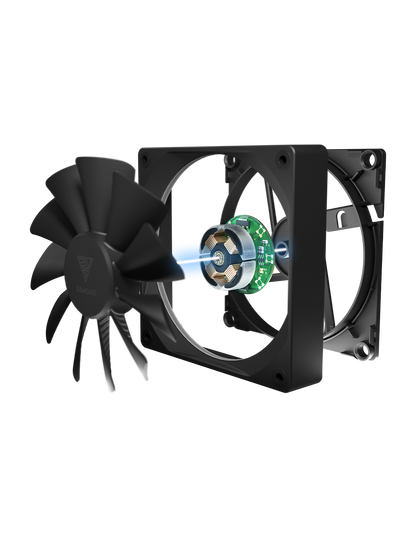 GAMDIAS VENTOLA CASE KIT AEOLUS M3-1204R 4x ARGB PWM FAN 120mm CENTRALINA+T