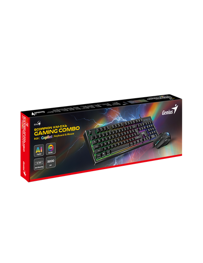 GENIUS GAMING COMBO TASTIERA + MOUSE SCORPION KM-GX6 IT
