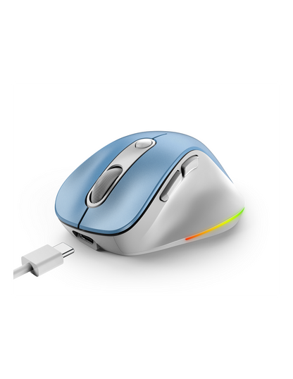 GENIUS MOUSE WIR. ERGO 9000S PRO MINI RGB BT DUO WIRELESS (BT +2.4Ghz) LIGH