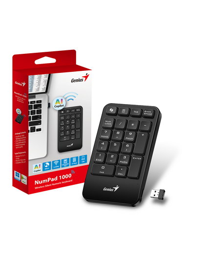 GENIUS NUMPAD 1000 BLACK AI 2.4GHz