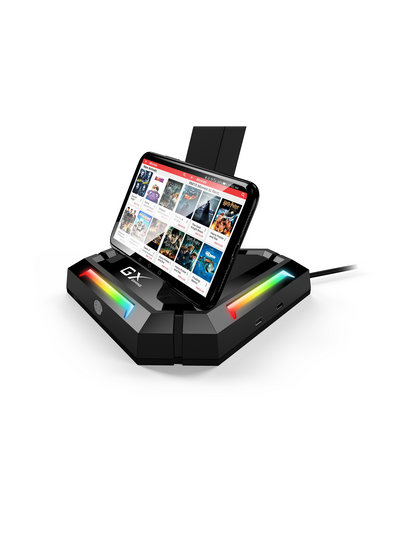 GENIUS PORTA CUFFIA GX-UH100 LED + HUB USB