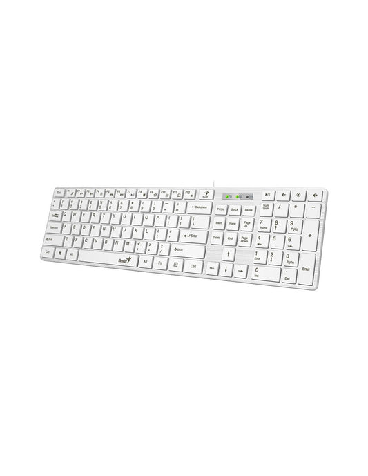 GENIUS TASTIERA MULTIMEDIALE SLIMSTAR 126 SLIM WHITE IT