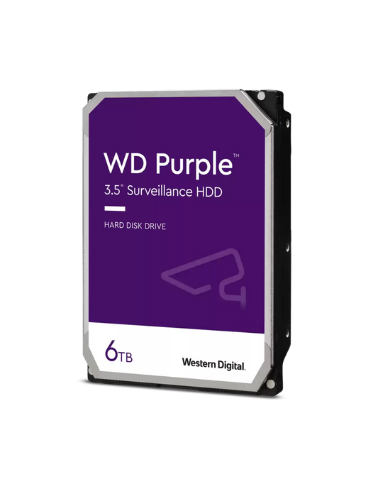 HD WD PURPLE WD64PURZ 6TB SATA3 256MB per VIDEOSORVEGLIANZA EU
