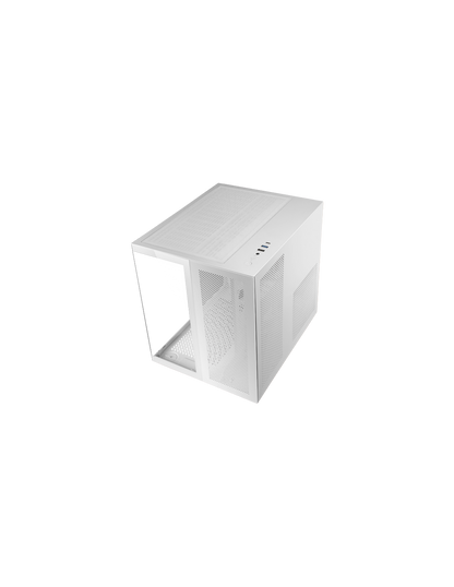 MARSGAMING CASE MC-NOVAM IN ALLUMINIO DUAL-CHAMBER TG 90º WHITE
