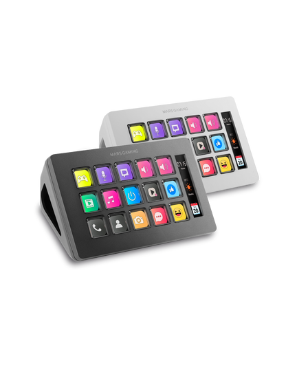 MARSGAMING SLIM STREAM DECK MSD-ONE BLACK CUSTOM KEYS+SOFTWARE