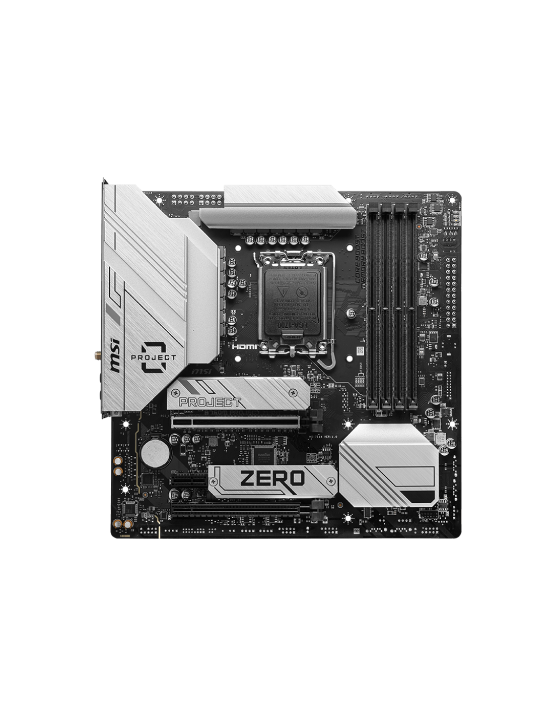 MB MSI B760M PROJECT ZERO Zero gestione cavi S1700