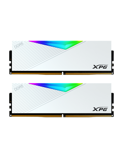 MEM DDR5 ADATA XPG LANCER RGB 32GB KIT (2x16GB) 6400MHz WHITE