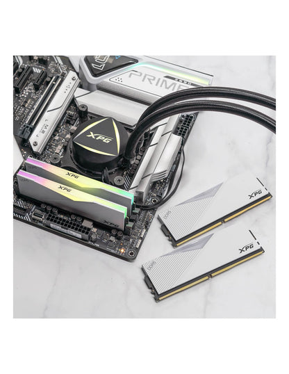 MEM DDR5 ADATA XPG LANCER RGB 32GB KIT (2x16GB) 6400MHz WHITE